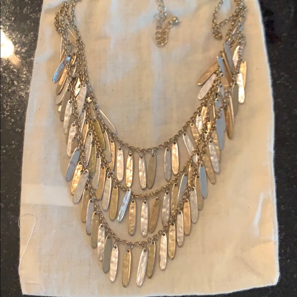 Statement necklace - gold/silver